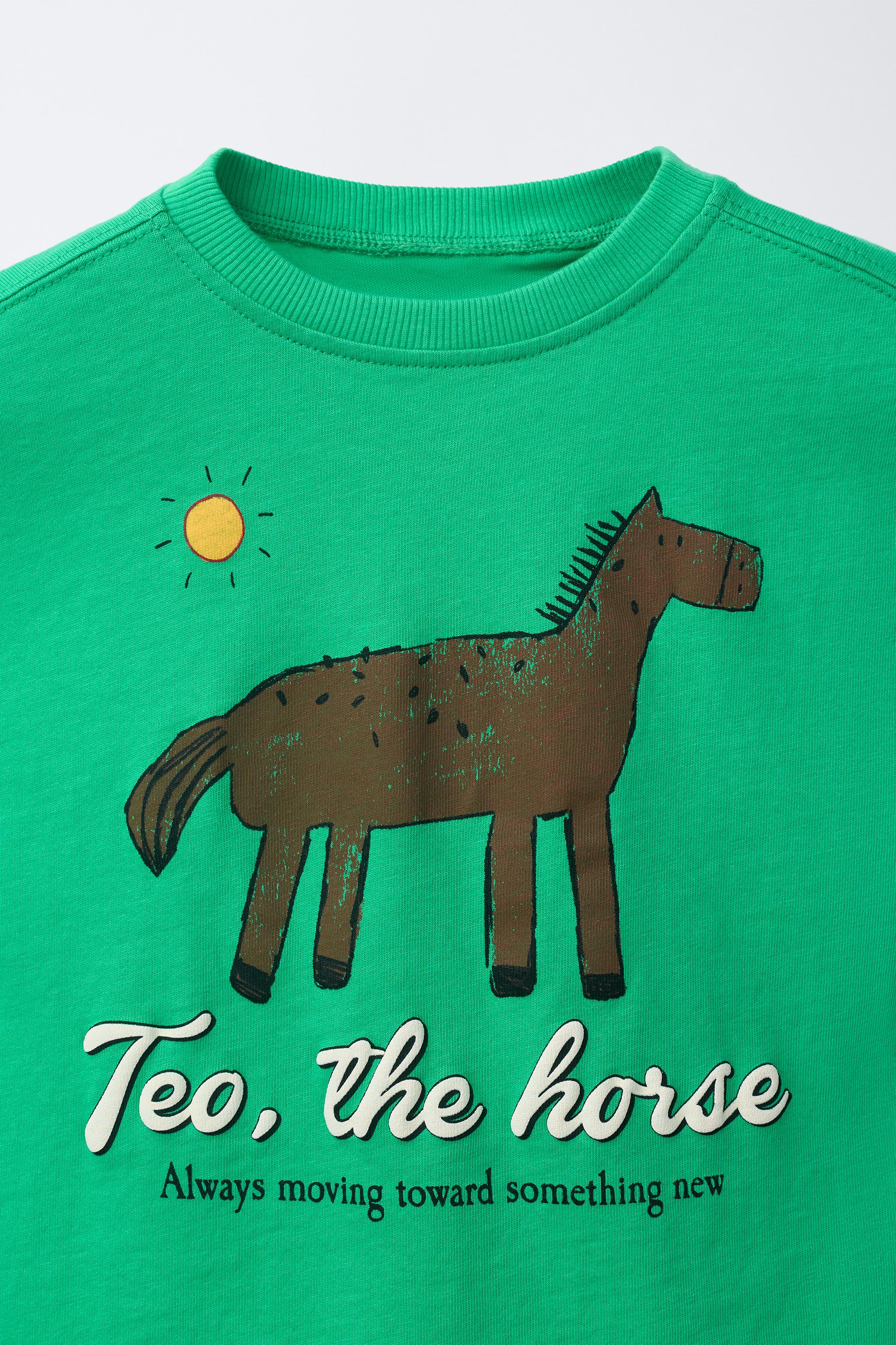 T-SHIRT IMPRIMÉ CHEVAL